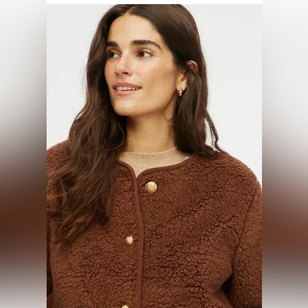 J. Crew Sherpa lady jacket new with tags  small